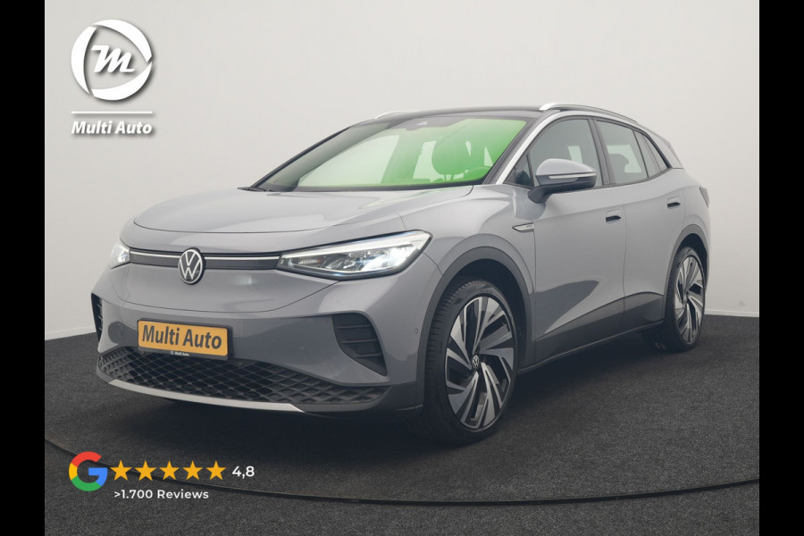 Volkswagen ID.4 Pro 77 kWh 204pk Dealer O.H. | Adaptive Cruise | 360 Camera | Alcantara Sportstoelen & Stuur Verwarmd | Keyless | Blis | Sfeerverlichting | Apple Carplay | Navigatie | DAB | 21"L.M |