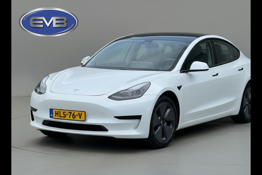 Tesla Model 3 Standard RWD Plus 60 kWh, facelift, parelmoer wit, panoramadak, lederen interieur, 360 camera