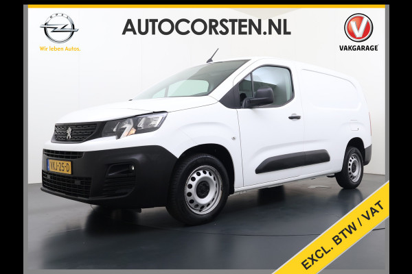 Peugeot Partner 1.5HDI 102PK Lang L2 Premium Navi Airco Apple Carplay Android Auto Cruise Control Pdc Premium Bluetooth DAB Tussenwand Schuifdeur Achterdeuren Euro 6 1e Eigenaar Dealeronderhouden Origineel Nederlandse Auto