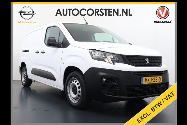 Peugeot Partner 1.5HDI 102PK Lang L2 Premium Navi Airco Apple Carplay Android Auto Cruise Control Pdc Premium Bluetooth DAB Tussenwand Schuifdeur Achterdeuren Euro 6 1e Eigenaar Dealeronderhouden Origineel Nederlandse Auto