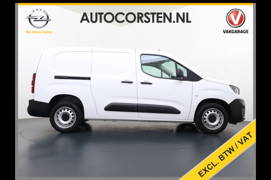 Peugeot Partner 1.5HDI 102PK Lang L2 Premium Navi Airco Apple Carplay Android Auto Cruise Control Pdc Premium Bluetooth DAB Tussenwand Schuifdeur Achterdeuren Euro 6 1e Eigenaar Dealeronderhouden Origineel Nederlandse Auto