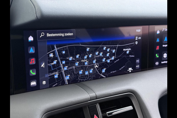 Porsche Taycan Turbo 93 kWh SOH 91% | SPORT CHRONO | HEAD-UP | CARBON PAKKET | ALCANTARA STOELEN + HEMEL | DUAL SCHERM | PSCB KERAMISCH GECOATE REMMEN | BURMESTER PREMIUM AUDIO | STOELVERWARMING + STUURWIELVERWARMING | STOELVENTILATIE | MEMORY SEATS | PORSCHE DEALER ONDERHOUDEN | 360° CAMERA | VERKEERT IN NIEUWSTAAT | ALL-IN PRIJS | 12 MAANDEN BOVAG GARANTIE