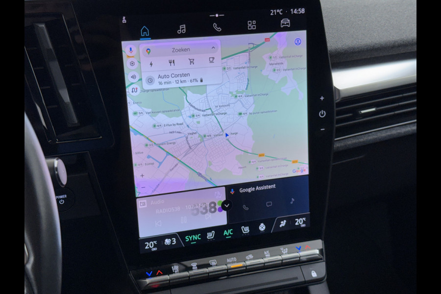 Renault Mégane E-Tech EV60 Warmtepomp Optimum Stoel+Stuurverwarming Adap.Cruise Google®-Maps Navi Camera Ecc Optimum Charge Business Ed. Evolut Keyless Apple Carplay/Android Auto Bluetooth LMV Led Pdc Isofix Lane Assist Regen-Lichtsensor Dealeronderhouden Origineel Nederlandse Auto