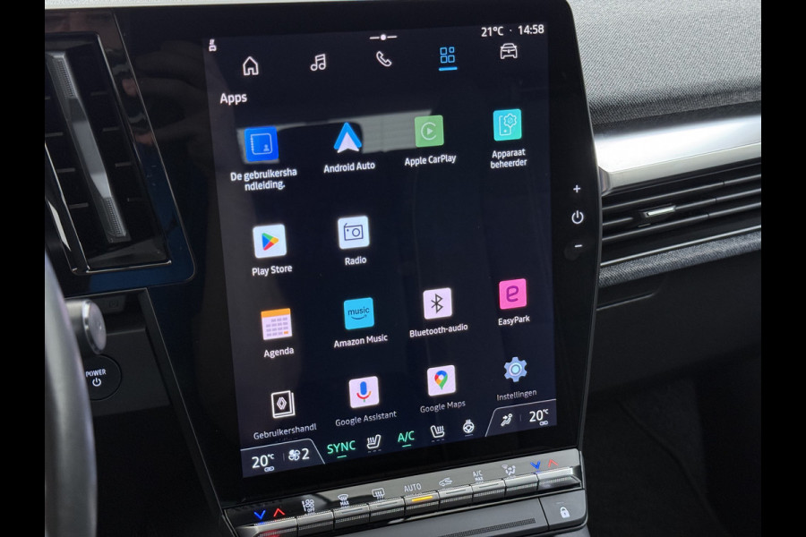 Renault Mégane E-Tech EV60 Warmtepomp Optimum Stoel+Stuurverwarming Adap.Cruise Google®-Maps Navi Camera Ecc Optimum Charge Business Ed. Evolut Keyless Apple Carplay/Android Auto Bluetooth LMV Led Pdc Isofix Lane Assist Regen-Lichtsensor Dealeronderhouden Origineel Nederlandse Auto