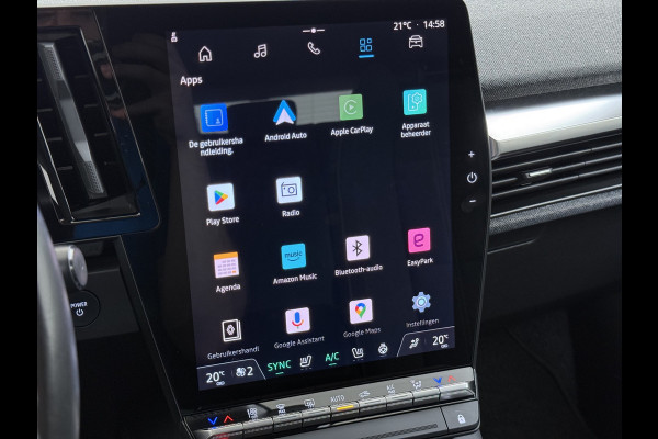 Renault Mégane E-Tech EV60 Warmtepomp Optimum Stoel+Stuurverwarming Adap.Cruise Google®-Maps Navi Camera Ecc Optimum Charge Business Ed. Evolut Keyless Apple Carplay/Android Auto Bluetooth LMV Led Pdc Isofix Lane Assist Regen-Lichtsensor Dealeronderhouden Origineel Nederlandse Auto
