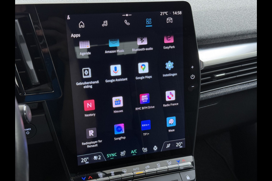 Renault Mégane E-Tech EV60 Warmtepomp Optimum Stoel+Stuurverwarming Adap.Cruise Google®-Maps Navi Camera Ecc Optimum Charge Business Ed. Evolut Keyless Apple Carplay/Android Auto Bluetooth LMV Led Pdc Isofix Lane Assist Regen-Lichtsensor Dealeronderhouden Origineel Nederlandse Auto