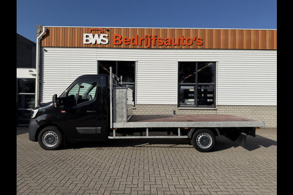 Renault Master T35 2.3 dCi 165pk L3 Energy EURO VI / vaste prijs rijklaar € 21.950 ex / lease vanaf € 358 / airco / cruise / navi / zwart metallic / pickup / plateau 375cm L x 210 cm B / euro 6