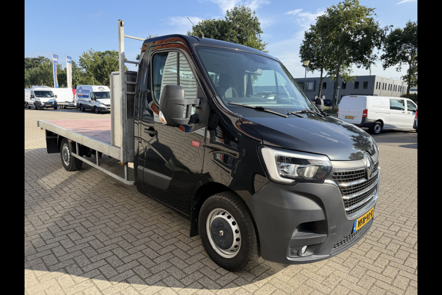 Renault Master T35 2.3 dCi 165pk L3 Energy EURO VI / vaste prijs rijklaar € 21.950 ex / lease vanaf € 358 / airco / cruise / navi / zwart metallic / pickup / plateau 375cm L x 210 cm B / euro 6