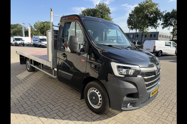 Renault Master T35 2.3 dCi 165pk L3 Energy EURO VI / vaste prijs rijklaar € 21.950 ex / lease vanaf € 358 / airco / cruise / navi / zwart metallic / pickup / plateau 375cm L x 210 cm B / euro 6
