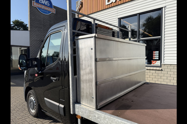 Renault Master T35 2.3 dCi 165pk L3 Energy EURO VI / vaste prijs rijklaar € 21.950 ex / lease vanaf € 358 / airco / cruise / navi / zwart metallic / pickup / plateau 375cm L x 210 cm B / euro 6
