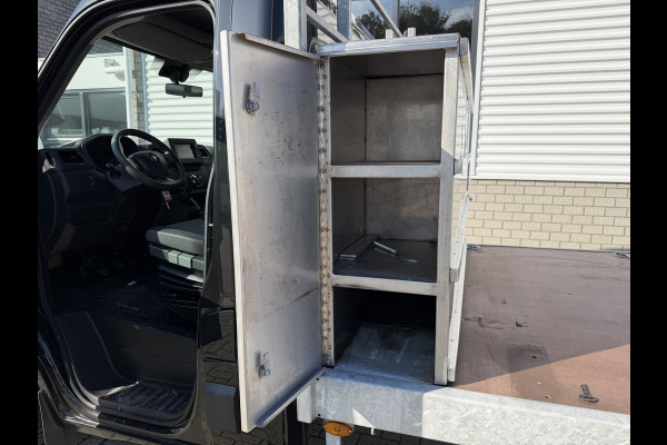 Renault Master T35 2.3 dCi 165pk L3 Energy EURO VI / vaste prijs rijklaar € 21.950 ex / lease vanaf € 358 / airco / cruise / navi / zwart metallic / pickup / plateau 375cm L x 210 cm B / euro 6