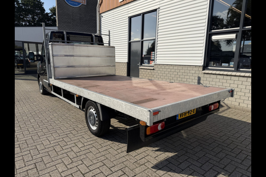 Renault Master T35 2.3 dCi 165pk L3 Energy EURO VI / vaste prijs rijklaar € 21.950 ex / lease vanaf € 358 / airco / cruise / navi / zwart metallic / pickup / plateau 375cm L x 210 cm B / euro 6