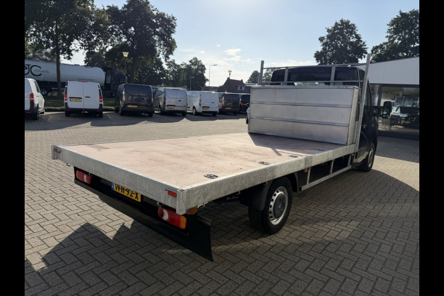 Renault Master T35 2.3 dCi 165pk L3 Energy EURO VI / vaste prijs rijklaar € 21.950 ex / lease vanaf € 358 / airco / cruise / navi / zwart metallic / pickup / plateau 375cm L x 210 cm B / euro 6