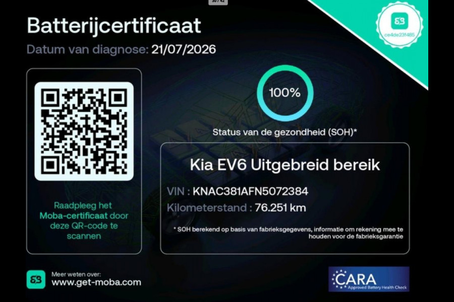 Kia Ev6 Plus 77.4 kWh 100% SOH Meridian Sound|Memory|Dealer Onderhouden