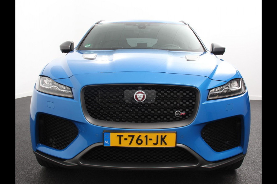 Jaguar F-Pace 5.0 V8 AWD SVR 551 pk Panorama dak Meridian sound Premium Pack Light Pack ACC Leder ADS 360 Camera Cruise control Parkeersensoren Elektrische kofferklep