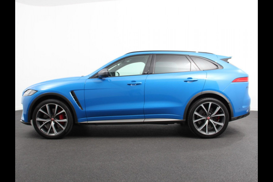 Jaguar F-Pace 5.0 V8 AWD SVR 551 pk Panorama dak Meridian sound Premium Pack Light Pack ACC Leder ADS 360 Camera Cruise control Parkeersensoren Elektrische kofferklep