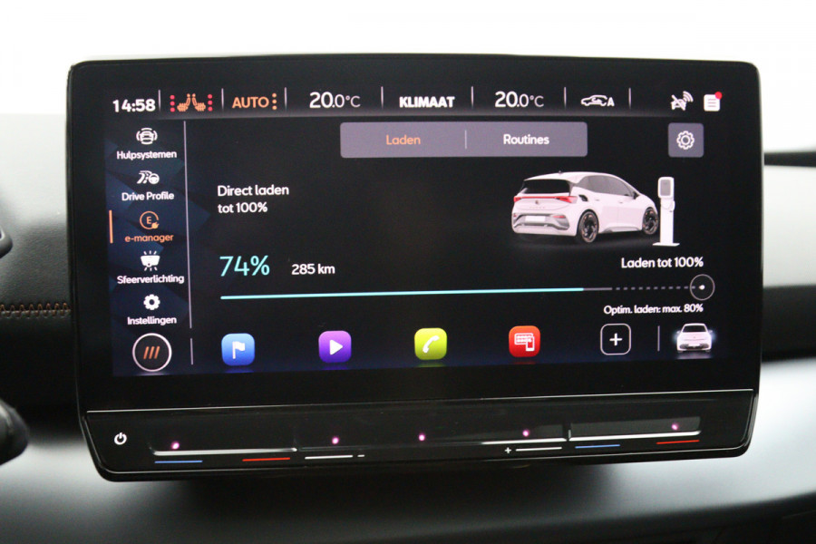 CUPRA Born 204 PK Adrenaline One 62 kWh, SOH 93 %, Panoramadak, Stoelverwarming, Carplay, Adap. Cruise Control