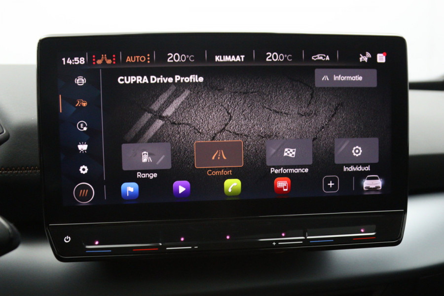 CUPRA Born 204 PK Adrenaline One 62 kWh, SOH 93 %, Panoramadak, Stoelverwarming, Carplay, Adap. Cruise Control