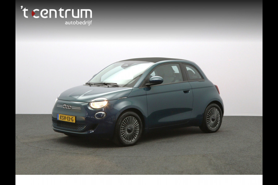 Fiat 500E Cabrio Icon 42 kWh 119 PK, 100 % SOH, Carplay, Memory, Cruise Control