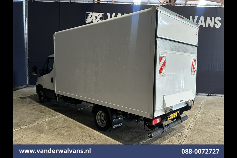 Iveco Daily 35C16H 157pk Bakwagen Laadklep Dubbel Lucht Euro6 Airco | 1010kg laadvermogen Bijrijdersbank