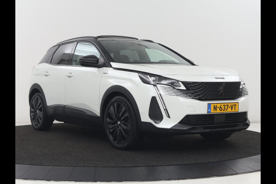 Peugeot 3008 1.6 HYbrid 225 GT Pack Business | SOH 90,2% | Panoramadak | Stoelverwarming | Adaptive cruise | Carplay | Keyless | Side Assist | Leder/Alcantara | Full LED | Navigatie | 360 Camera | PHEV | Plug In