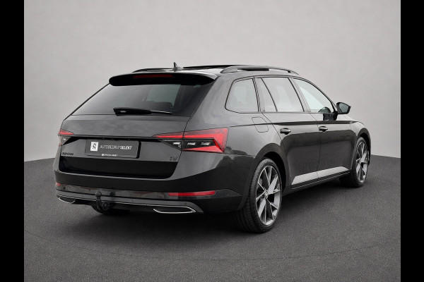Škoda Superb Combi 1.4 TSI iV Sportline | Pano | Matrix LED | Trekhaak | Memory | ACC | Side Assist | Keyless | Dealer onderhouden