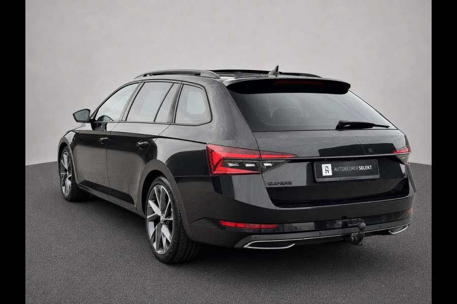 Škoda Superb Combi 1.4 TSI iV Sportline | Pano | Matrix LED | Trekhaak | Memory | ACC | Side Assist | Keyless | Dealer onderhouden