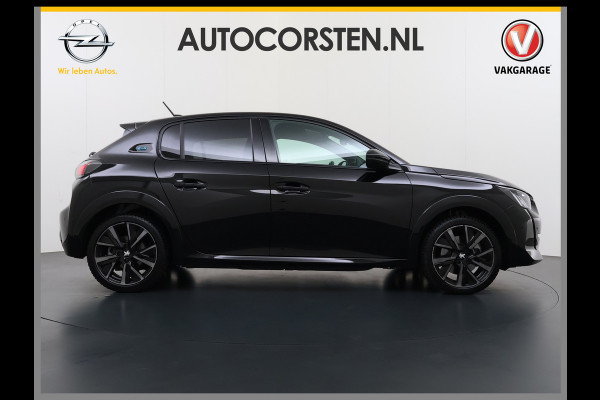 Peugeot e-208 EV GT350 SOH 98% Panoramadak Virtual Cockpit 360°Camera Keyless 3D-Navi Ecc Apple Carplay Android Auto Pdc Sensor dodehoek Regen-Lichtsensor Cruise Control Lmv Privacy Glas Isofix Led DAB Bluetooth 1e Eigenaar Dealeronderhouden Origineel Nederlandse Auto