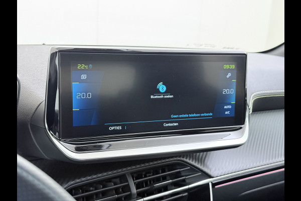 Peugeot e-208 EV GT350 SOH 98% Panoramadak Virtual Cockpit 360°Camera Keyless 3D-Navi Ecc Apple Carplay Android Auto Pdc Sensor dodehoek Regen-Lichtsensor Cruise Control Lmv Privacy Glas Isofix Led DAB Bluetooth 1e Eigenaar Dealeronderhouden Origineel Nederlandse Auto
