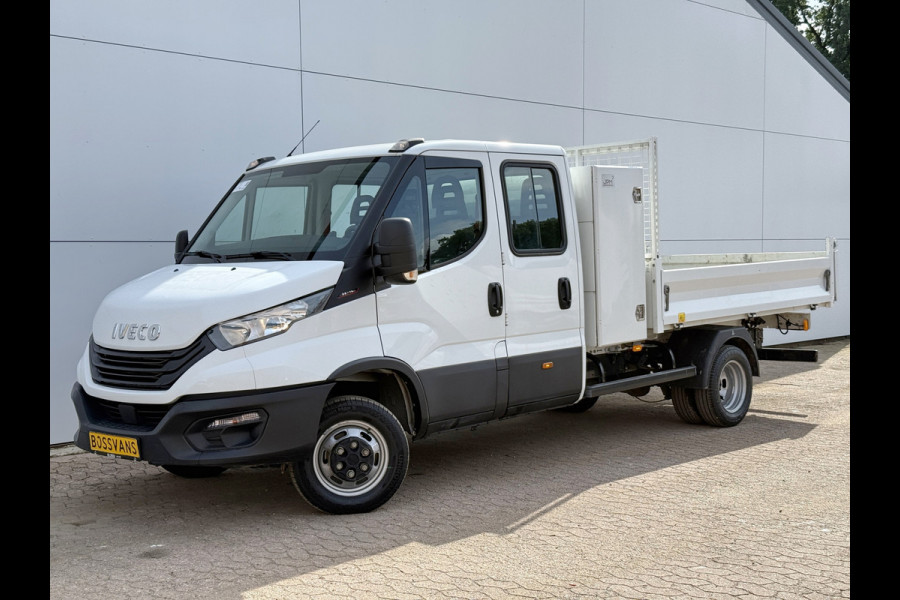 Iveco Daily 35C16 3.0 Dubbele Cabine Kipper Dubbellucht 3,5t Trekhaak 6 Stoelen Airco Cruise Control Luchtgeveerde stoel Benne Tipper