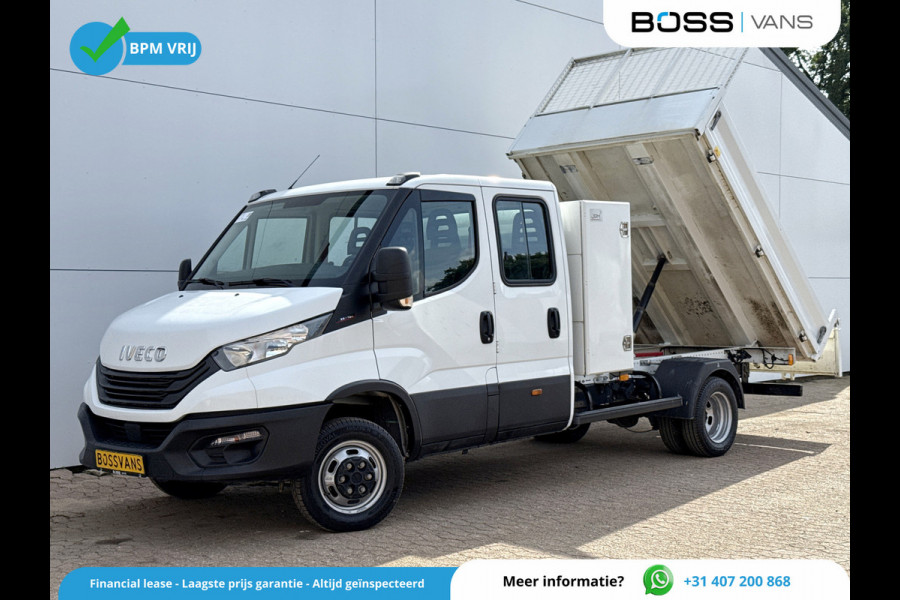 Iveco Daily 35C16 3.0 Dubbele Cabine Kipper Dubbellucht 3,5t Trekhaak 6 Stoelen Airco Cruise Control Luchtgeveerde stoel Benne Tipper