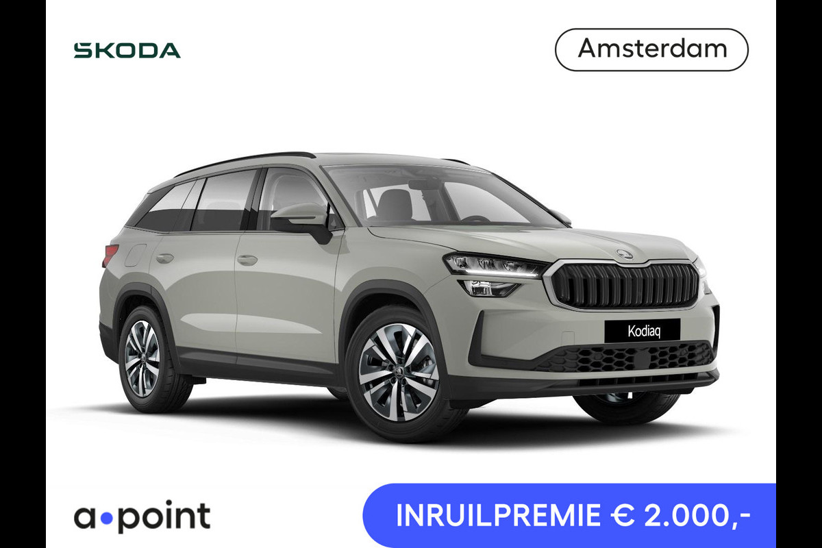Škoda Kodiaq 1.5 TSI PHEV Edition 204 pk 6 versn. DSG | Trekhaak | Panorama Dak | Sunset | Velgen: 18" lichtmetalen velgen Soira aero, zilver