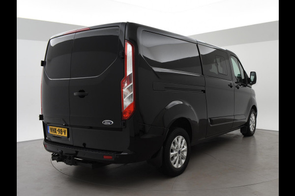 Ford Transit Custom 2.0 TDCI 170 PK AUT. LIMITED DUBBEL CABINE + ADAPTIVE CRUISE | 2 SCHUIFDEUREN | LEDER | XENON | TREKHAAK