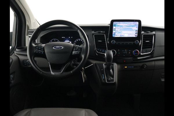 Ford Transit Custom 2.0 TDCI 170 PK AUT. LIMITED DUBBEL CABINE + ADAPTIVE CRUISE | 2 SCHUIFDEUREN | LEDER | XENON | TREKHAAK