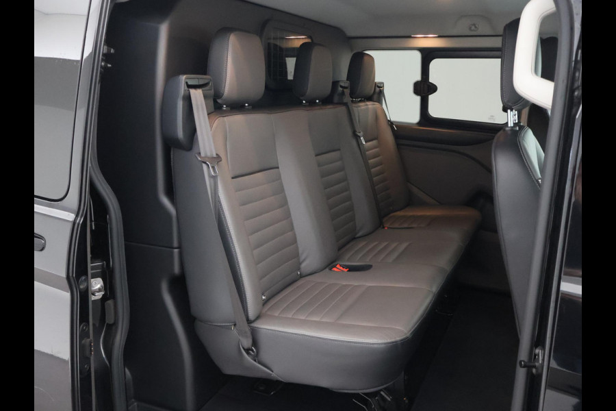 Ford Transit Custom 2.0 TDCI 170 PK AUT. LIMITED DUBBEL CABINE + ADAPTIVE CRUISE | 2 SCHUIFDEUREN | LEDER | XENON | TREKHAAK