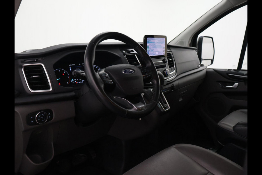 Ford Transit Custom 2.0 TDCI 170 PK AUT. LIMITED DUBBEL CABINE + ADAPTIVE CRUISE | 2 SCHUIFDEUREN | LEDER | XENON | TREKHAAK