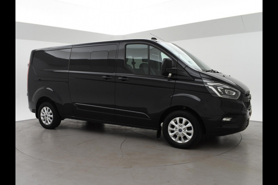 Ford Transit Custom 2.0 TDCI 170 PK AUT. LIMITED DUBBEL CABINE + ADAPTIVE CRUISE | 2 SCHUIFDEUREN | LEDER | XENON | TREKHAAK
