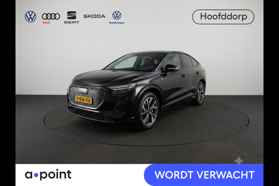 Audi Q4 Sportback e-tron 40 Launch edition Advanced 77 kWh 204 pk | SOH 96,17% | Navigatie | Warmtepomp | Parkeersensoren | Achteruitrijcamera | Adaptieve cruise control | Matrix LED koplampen |