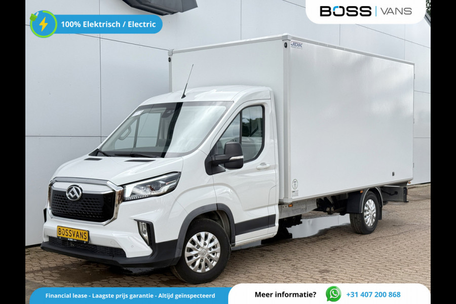 Maxus eDeliver 9 65kWh 204PK Elektrisch Bakwagen met achterdeuren Airco ACC Carplay Camera Parkeersensoren Meubelbak Koffer