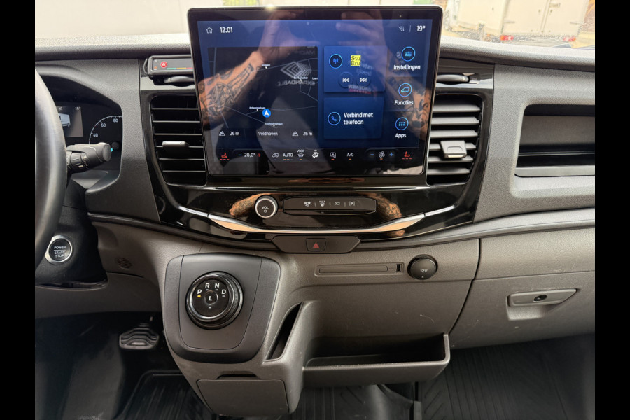 Ford E-Transit 68kWh 184PK L3H2 317km WLTP 96,2% (SOH) BEV Snelladen Navigatie Cruise control Climate control 360 Camera Carplay Laadkabel Parkeersensoren