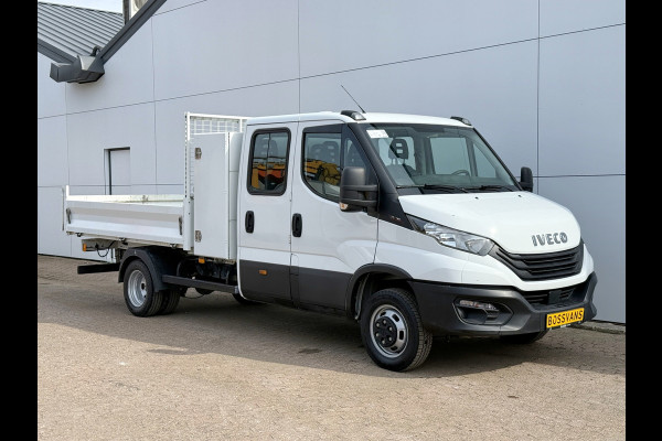 Iveco Daily 35C16 3.0 Dubbele Cabine Kipper Dubbellucht 3,5t Trekhaak 6 Stoelen Airco Cruise Control Luchtgeveerde stoel Benne Tipper