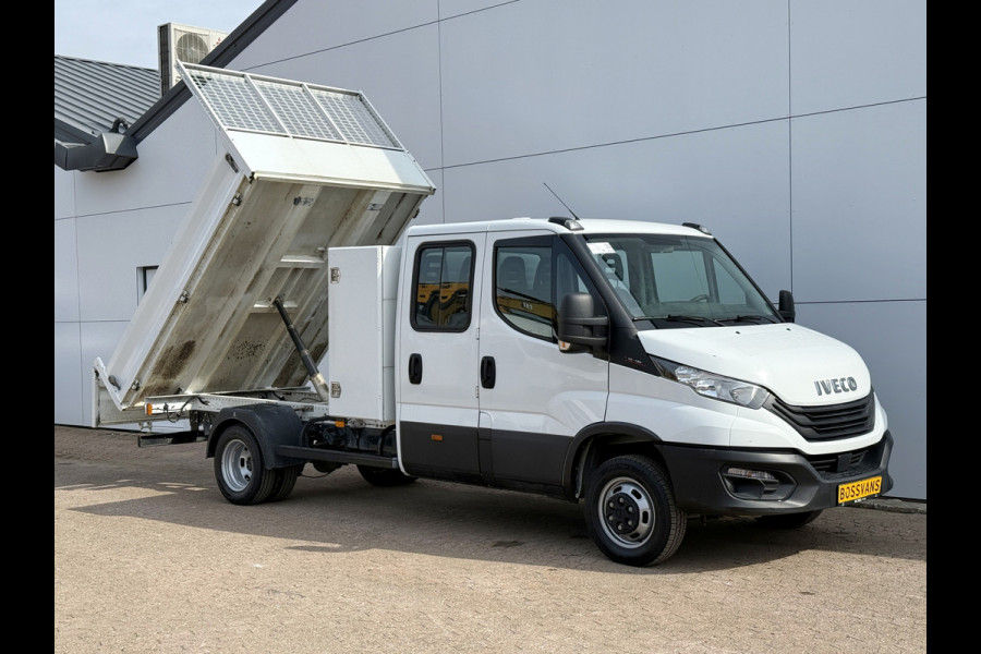 Iveco Daily 35C16 3.0 Dubbele Cabine Kipper Dubbellucht 3,5t Trekhaak 6 Stoelen Airco Cruise Control Luchtgeveerde stoel Benne Tipper
