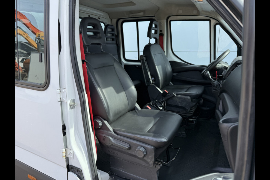 Iveco Daily 35C16 3.0 Dubbele Cabine Kipper Dubbellucht 3,5t Trekhaak 6 Stoelen Airco Cruise Control Luchtgeveerde stoel Benne Tipper
