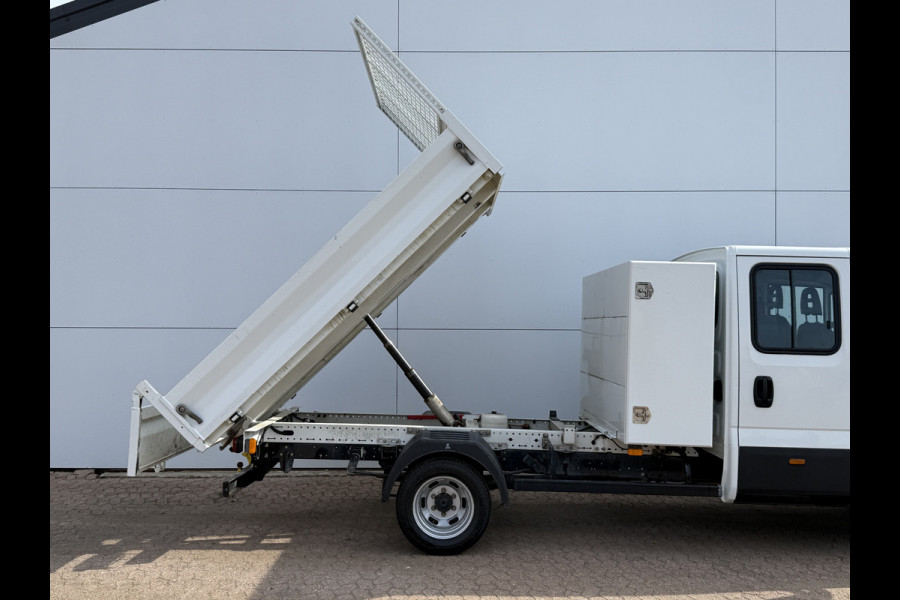 Iveco Daily 35C16 3.0 Dubbele Cabine Kipper Dubbellucht 3,5t Trekhaak 6 Stoelen Airco Cruise Control Luchtgeveerde stoel Benne Tipper