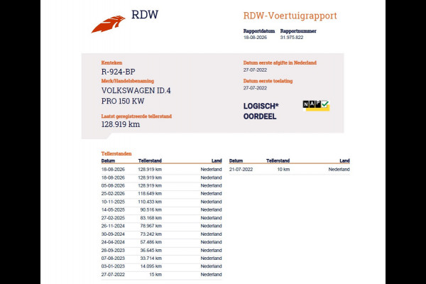 Volkswagen ID.4 Pro 82kWh 204PK SOH 96% Warmtepomp Trekhaak Adap.Cruise Apple Carplay Android Auto Navi Ecc Wifi Lmv 19" Led Isofix DAB Bluetooth Rijstrooksensor 1e Eigenaar Dealeronderhouden Origineel Nederlandse Auto