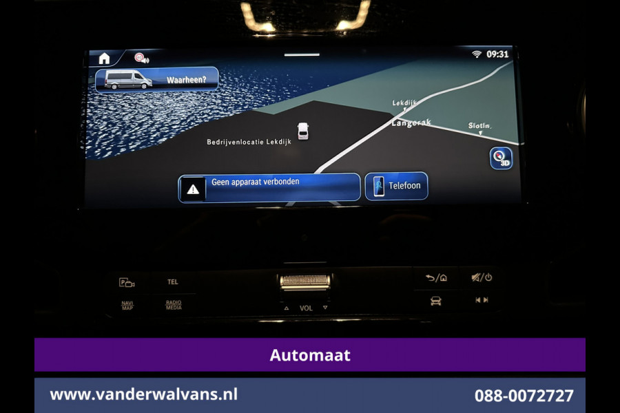 Mercedes-Benz Sprinter 317 CDI 170pk 9G-Tronic Automaat XL MBUX L2H2 Euro6 Airco | Camera | Navigatie | Cruisecontrol | LED Chauffeursstoel, Stoelverwarming, Parkeersensoren, Bijrijdersbank