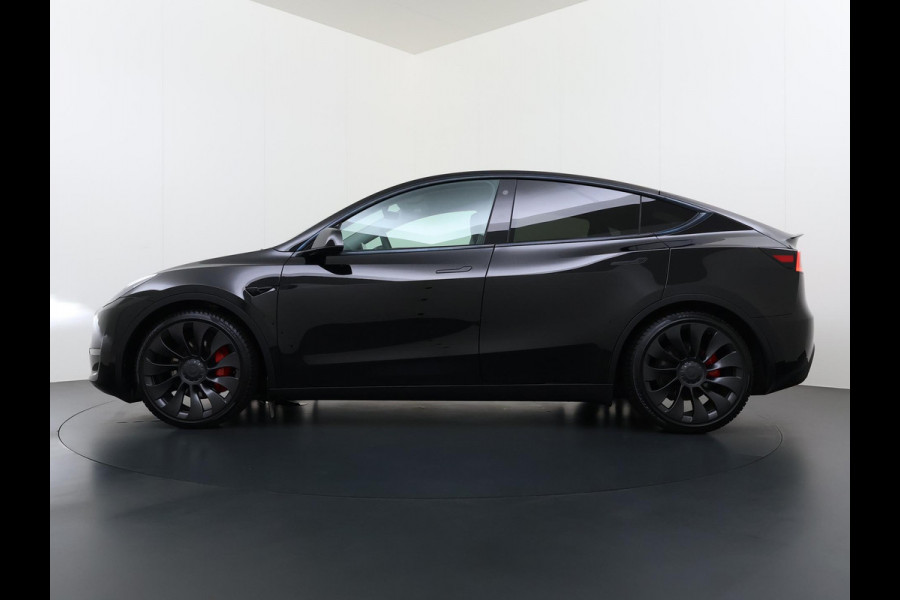 Tesla Model Y Performance AWD 75 kWh VAN:43.900,- VOOR:39.877,- UW HERFSTVOORDEEL:4.023,- SOH 95% | AFN. TREKHAAK | 21 INCH TURBINE VELGEN| TESLA FABRIEKSGARANTIE T/M 01-2027 of 80.000KM!| RESTERENDE FABRIEKSGARANTIE OP DE HOOGVOLTACCU + AANDRIJFLIJN T/M 01-2031 of 192.000KM!