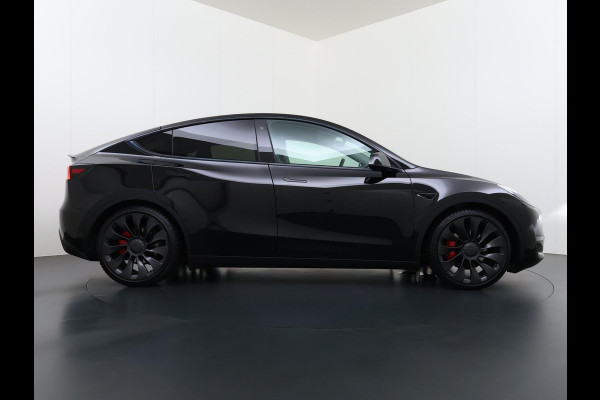 Tesla Model Y Performance AWD 75 kWh VAN:43.900,- VOOR:39.877,- UW HERFSTVOORDEEL:4.023,- SOH 95% | AFN. TREKHAAK | 21 INCH TURBINE VELGEN| TESLA FABRIEKSGARANTIE T/M 01-2027 of 80.000KM!| RESTERENDE FABRIEKSGARANTIE OP DE HOOGVOLTACCU + AANDRIJFLIJN T/M 01-2031 of 192.000KM!