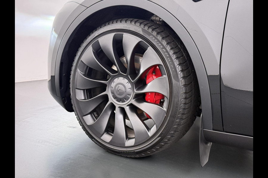 Tesla Model Y Performance AWD 75 kWh VAN:43.900,- VOOR:39.877,- UW HERFSTVOORDEEL:4.023,- SOH 95% | AFN. TREKHAAK | 21 INCH TURBINE VELGEN| TESLA FABRIEKSGARANTIE T/M 01-2027 of 80.000KM!| RESTERENDE FABRIEKSGARANTIE OP DE HOOGVOLTACCU + AANDRIJFLIJN T/M 01-2031 of 192.000KM!