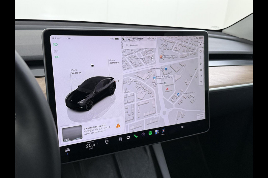 Tesla Model Y Performance AWD 75 kWh VAN:43.900,- VOOR:39.877,- UW HERFSTVOORDEEL:4.023,- SOH 95% | AFN. TREKHAAK | 21 INCH TURBINE VELGEN| TESLA FABRIEKSGARANTIE T/M 01-2027 of 80.000KM!| RESTERENDE FABRIEKSGARANTIE OP DE HOOGVOLTACCU + AANDRIJFLIJN T/M 01-2031 of 192.000KM!